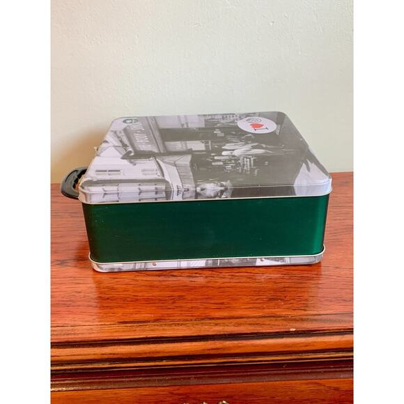 The Body Shop Tin Storage Case Suitcase Bag Large Market VTG Empty Storage Brief - Picture 7 of 8